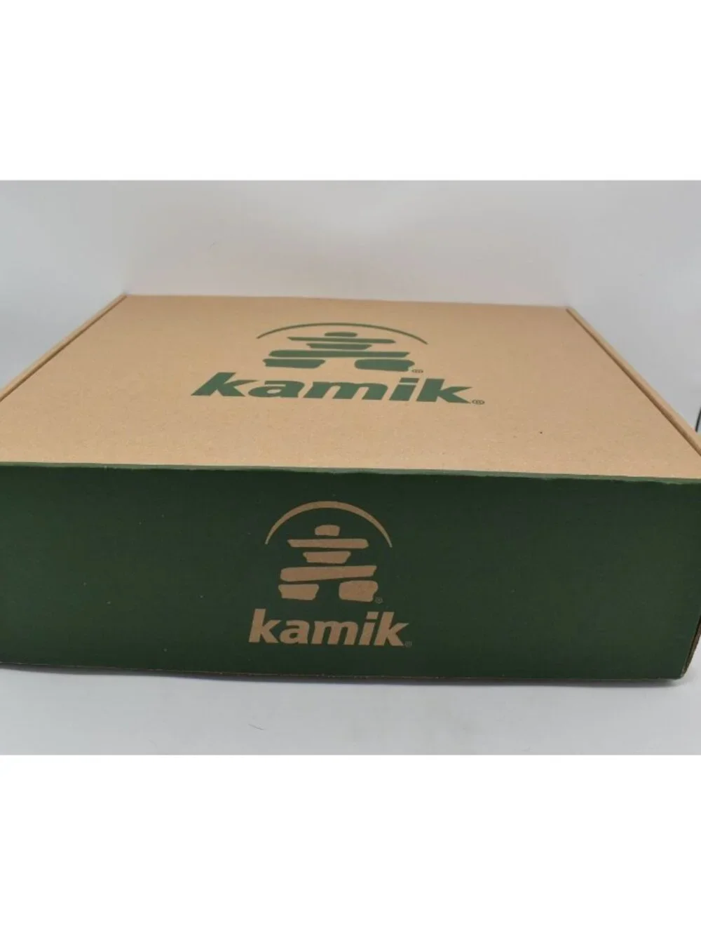 Kamik Mens Size 11 Lawrence Dark Olive Leather Insulated Waterproof Winter Boots